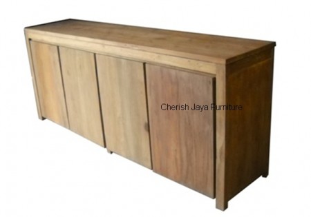 Code: SJSB 025 Name: Modern Sideboard 4 Doors Size: W=200 x D=50 x H=90 cm Wood: Solid Teakwood